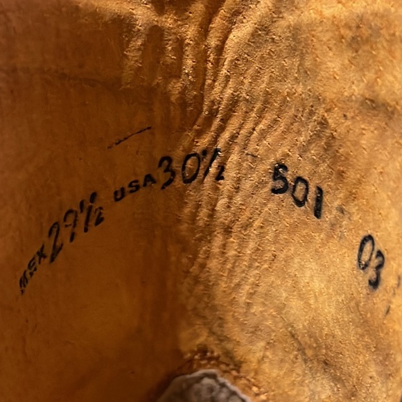 Old Corral Mens Black Harness Square Toed Boots Size 11.5 - Picture 15 of 15